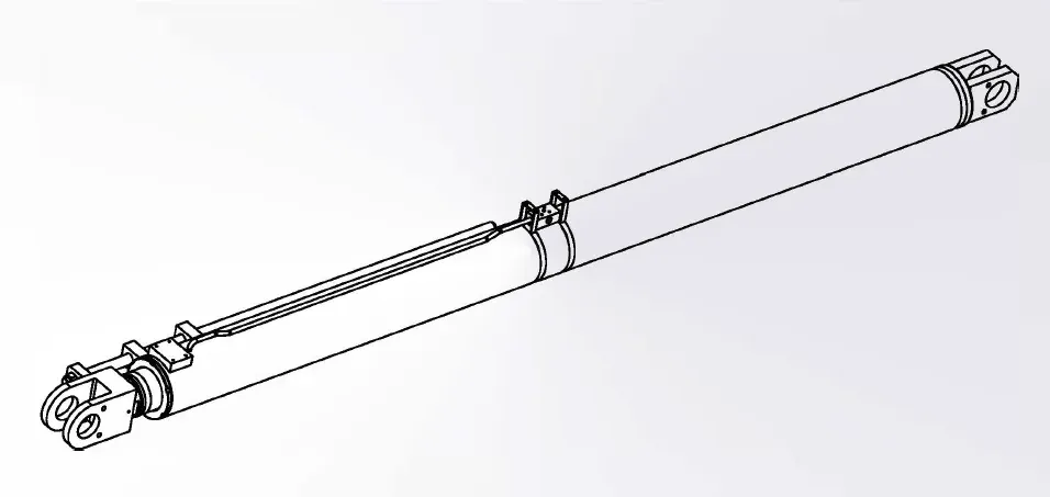 Hydraulic Arm Anti-Backtilt Cylinder Dimensions