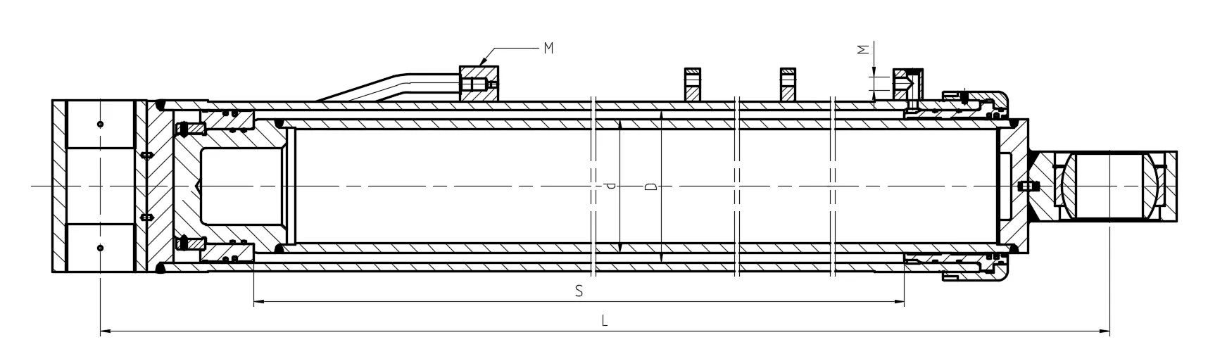 Hydraulic Luffing Cylinder Dimensions