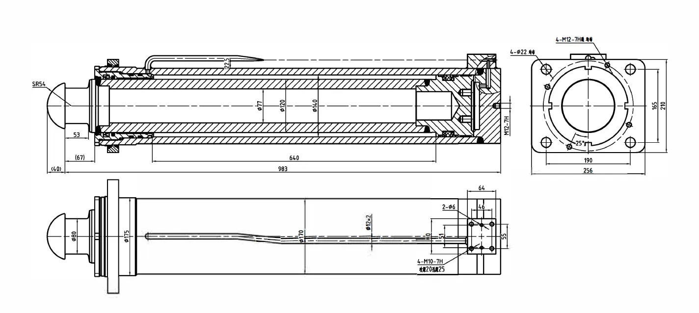 Hydraulic Support Leg Cylinder Dimensions