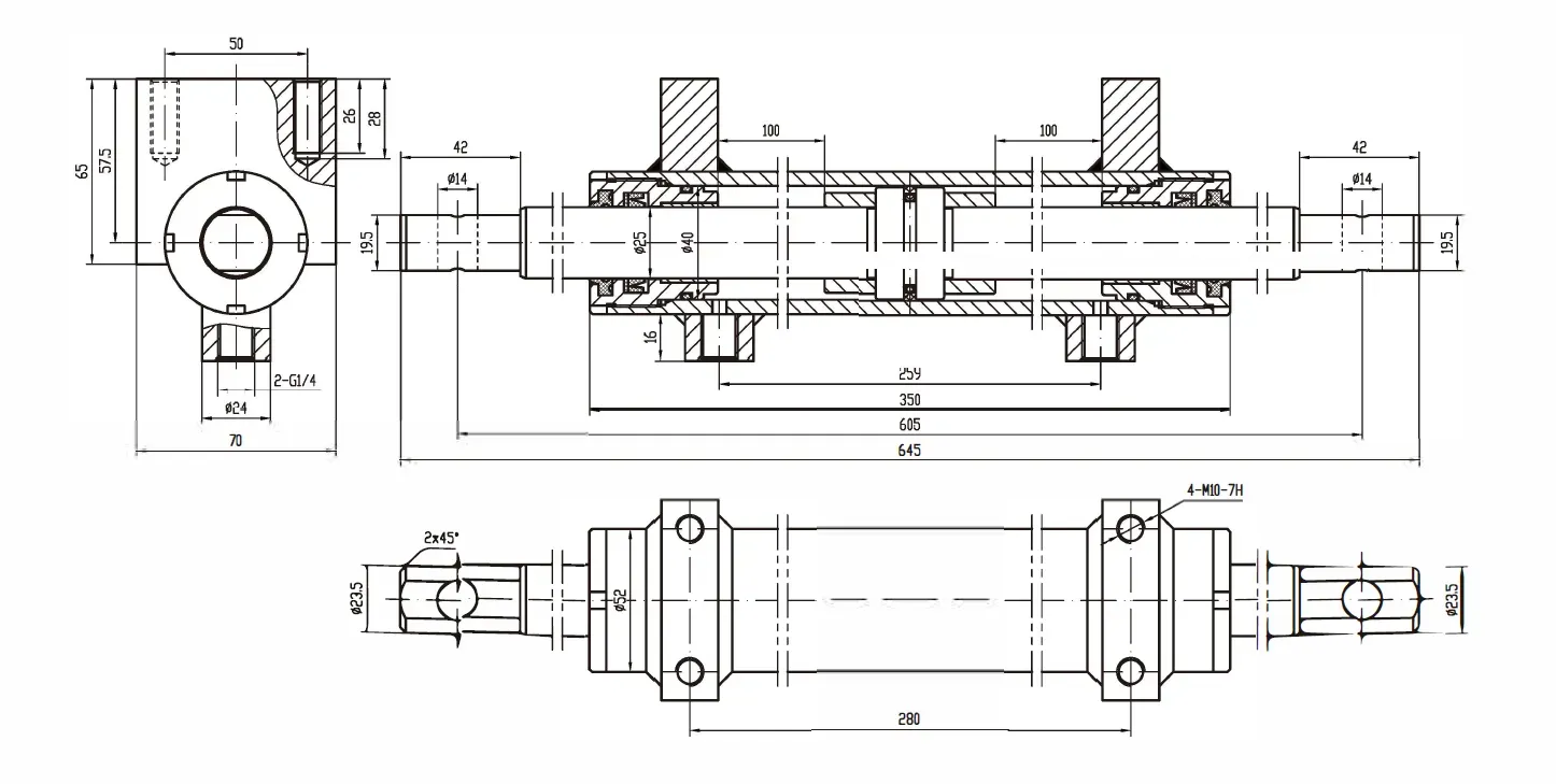Steering Hydraulic Cylinder Dimensions